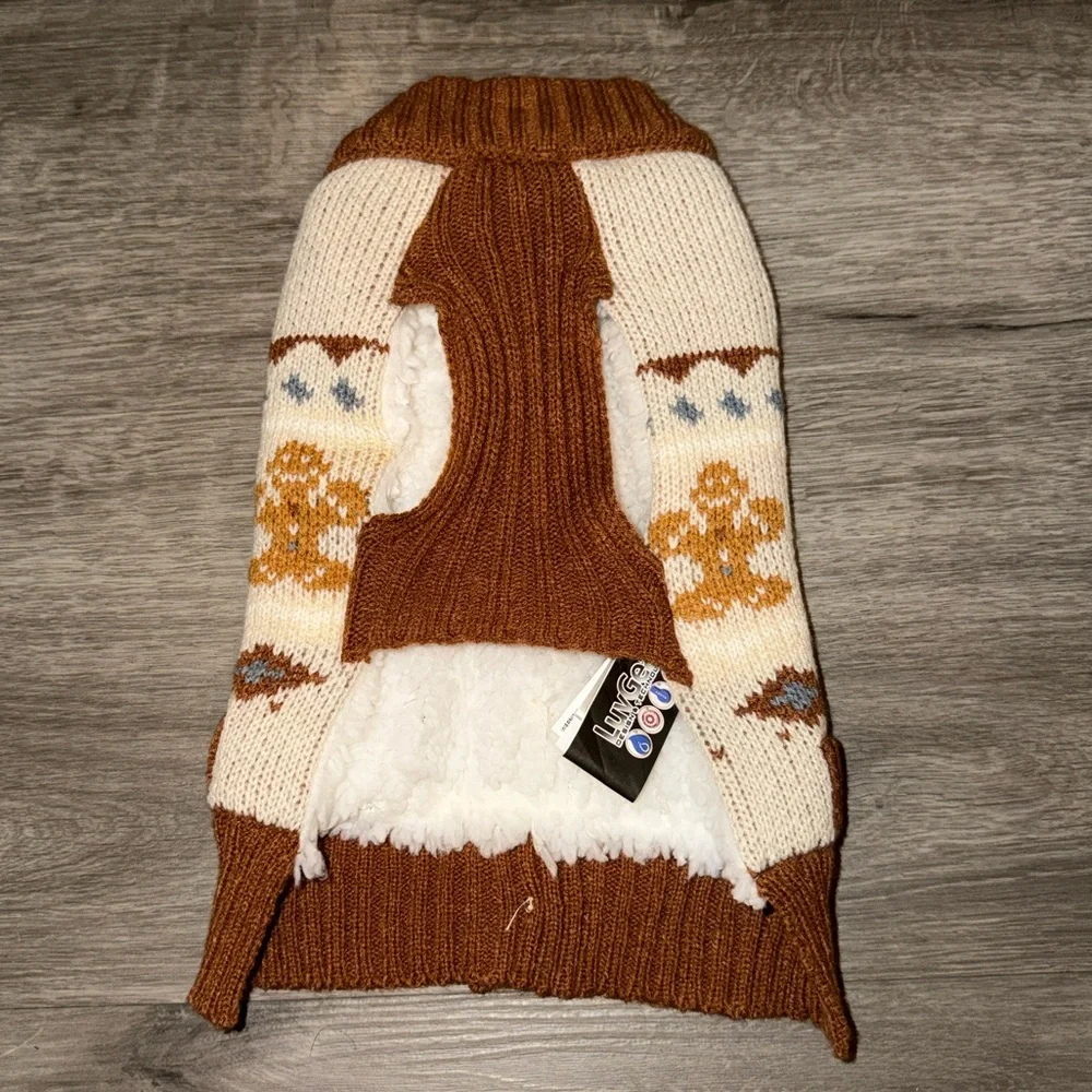 💜Firm Price💜Brown and Cream dog sweater